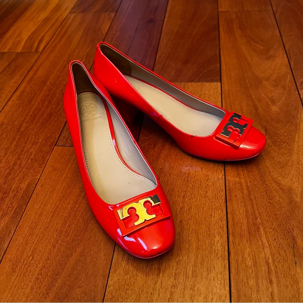 Pink Patent Leather Tory Burch Heels